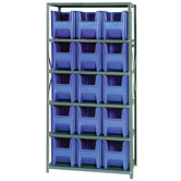 Giant Stack Container Shelf Storage Systems with Bins