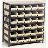 Economy Shelf Storage Units (39" H x 36" W x 18" D) with Bins