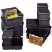 Conductive Dividable Grid Storage Containers (3 1/2" H x 8 1/4" W x 10 7/8" D)