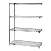 Large 54" Q-Stor Chrome Wire Shelving Add-On Unit