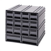 14 Drawer Interlocking Storage Cabinet