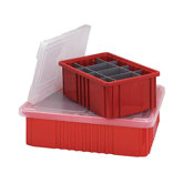 Dividable Grid Storage Container Clear Covers (Set of 10)