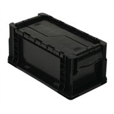 Heavy Straight Wall Stacking Storage Container with Attached Lid