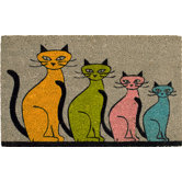 Fu&szlig;matte "Kokos vier Katzen"