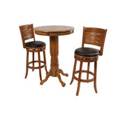 Sumatra 3 Piece Pub Set in Oak