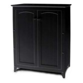 Black Double Door Cabinet