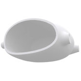 White Zen Stone Shelf in White