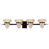Saranac Lake   Vanity Light in Forged Iron