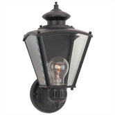 Classic  Outdoor Wall Lantern in Black