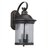 Hermitage Outdoor  Wall Lantern in Antique Bronze