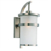 Eternity Outdoor Wall Lantern in Brushed Nickel