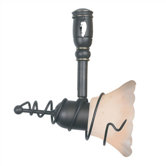 Saratoga Track Lighting Head with Wire Wrap in Antique Bronze