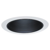 Trim with Black Baffle in White