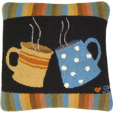 Cuppa Joe Square Pillow: 18" x 18"