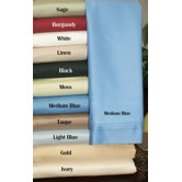 650 Thread Count Egyptian Cotton Solid Olympic Queen Sheet Set