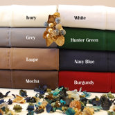 400 Thread Count Egyptian Cotton Solid Pillowcase Set