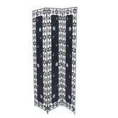 Raumteiler "Venezia" in Schwarz