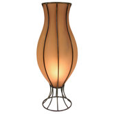Vase Orient in Orange matt / Countrybraun