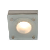 Einbaustrahlerset 3-tlg. Halogen G4 / 20W in Stahl-blank