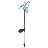 111cm LED Solarleuchte in Blau