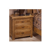 Lodge 100 3 Drawer Nightstand