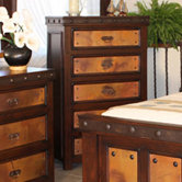 Copper Canyon Distressed 5 Drawer Chest