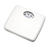Square Analog Health-O-Meter Scale in White