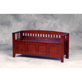 Split Seat Storage Bench