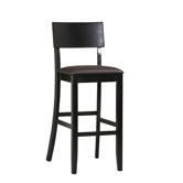 Linon Torino Contemporary Barstool in Black