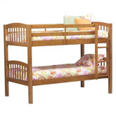 Twin Bunk Bed with Built-In Ladder