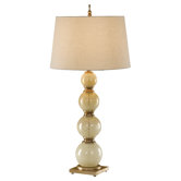 Avery One Light Table Lamp in Cashmere Webbed Glass