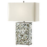 Aria One Light Table Lamp in Polished Nickel
