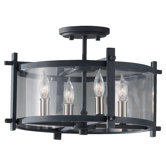 Ethan 4 Light Semi Flush Mount