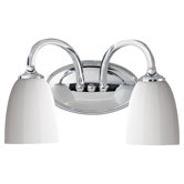 Perry Two Light Bath Vanity in Chrome