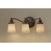 Emma Three Light Bath Vanity in Grecian Bronze
