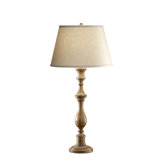Alira 34" One Light Table Lamp in Medium Aged Wood
