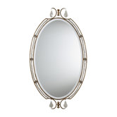 Valentina Crystal Accent Mirror in Oxidized Bronze