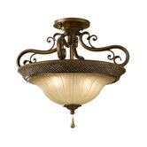 Celine Two Light Semi Flush Mount
