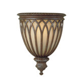 Stirling Castle  Webbed Half Wall Sconce Lamp in British Bronze