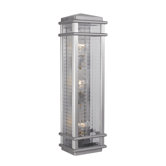 Monterey Coast Outdoor  Wall Mount Lantern in Brushed Aluminum