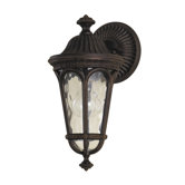 Regent Court  Outdoor Wall Lantern in Walnut