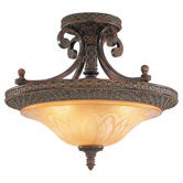 Casbah 3 Light Semi Flush Mount