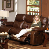 Dallas Top Grain Leather Reclining Sofa