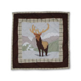 Brown Elk Toss Pillow