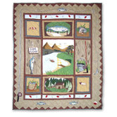 Gone Fishing Throw Quilt
