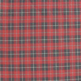 Red and Black Plaid White Lines Toss Pillow