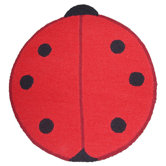 Ladybug Small Spots Kids Rug