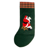 Santa By The Fireside Stocking