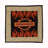 Motor Cycle Cotton Toss Pillow