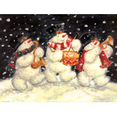 1 Snowman Trio & 1 Holly Border